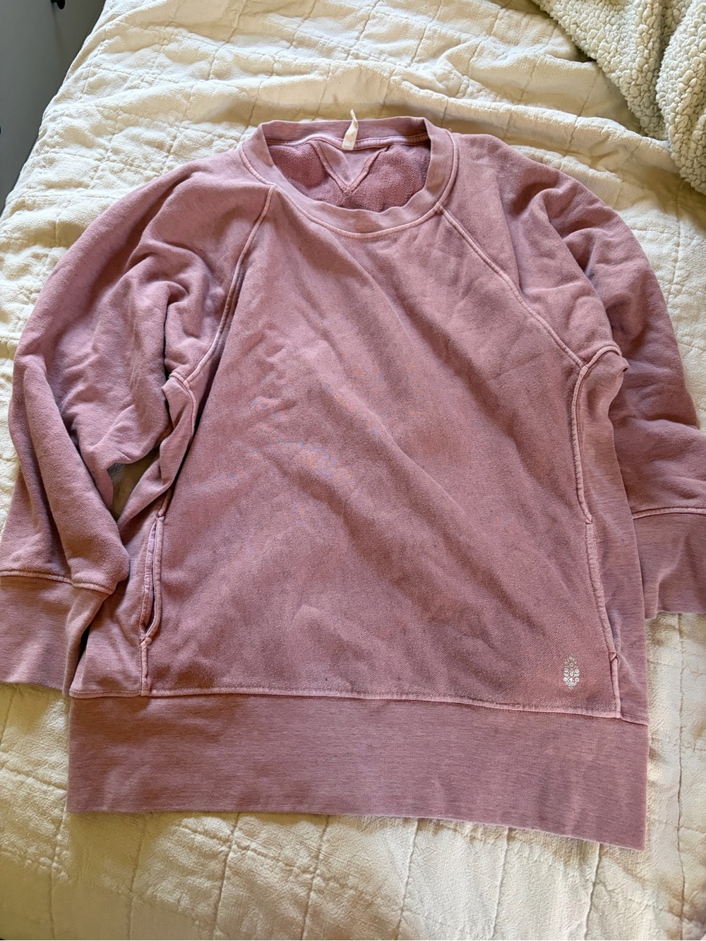 FP Movement by Free People Dusty Mauve Crewneck Pullover